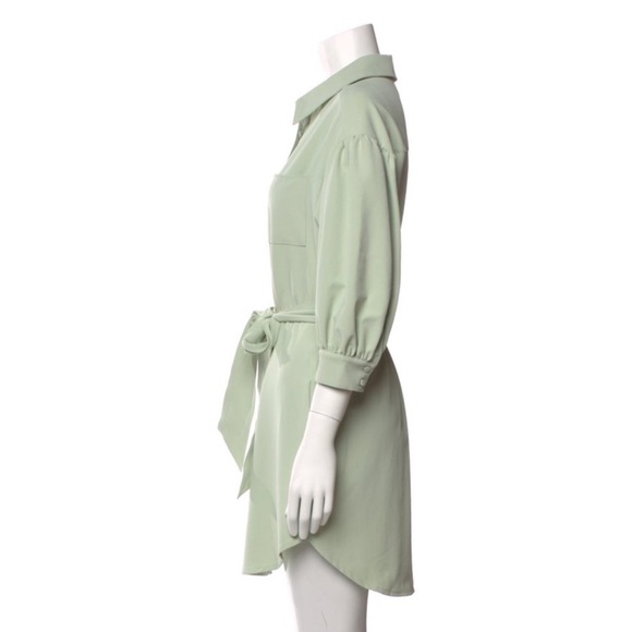 Cinq A Sept Tie Waist Button Up Mini Dress Size XS - Picture 2 of 3